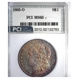 1885-O Morgan PCI MS65+ Nice Toning
