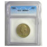 1960 Quarter ICG MS66+ LISTS $185