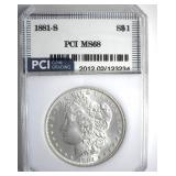 1881 Morgan MS68 LISTS $5500