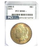 1882-S Morgan MS66+ DMPL LIST $10500 IN 66DMPL