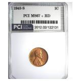 1942-S Cent MS67+ RD LISTS $575