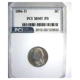1994-D Nickel MS67 FS LISTS $1750