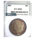 1884 Morgan PCI MS65 Fantastic Color
