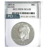 1971-S Silver Ike PR70 DCAM LISTS $475