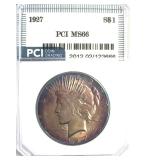 1927 Peace MS66 LISTS $26500