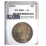 1878-S Morgan MS67+ PL LISTS $280000 IN 67+