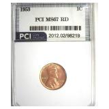 1953 Cent MS67 RD LISTS $3750