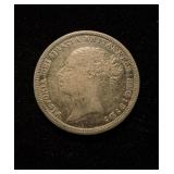 1885 United Kingdom 6 Pence VF