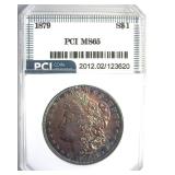 1879 Morgan MS65 LISTS $575