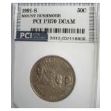 1991-S 50c Mount Rushmore PCI PR70 DCAM