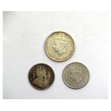 1910 1940 1944 10C 5Cx2 Newfoundland