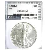 1988 Silver Eagle MS70 LISTS $2350