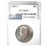 1980-P Kennedy MS67+ LISTS $120 IN 67