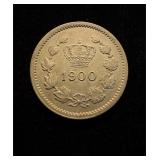 1900 Romania 10 Bani AU