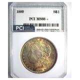 1889 Morgan MS66+ LISTS $3800