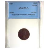 1956 Cent NNC MS66 RB PL Canada