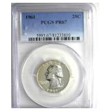 1961 Quarter PCGS PR67