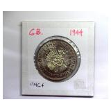 1944 2 Shillings UNC+ Great Britain