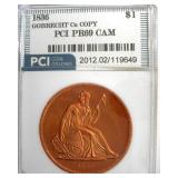 1836 Dollar PCI PR69 CAM Gobrecht Cu Copy