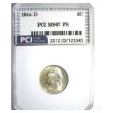 1944-D Nickel MS67 FS LISTS $200