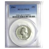 1964 Quarter PCGS PR68