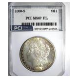 1880-S Morgan MS67 PL LISTS $2850