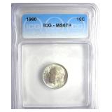 1960 Dime ICG MS67+