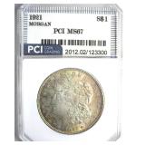 1921 Morgan MS67 LISTS $10500
