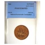 1954 1/2 Penny NNC PR69 DCAM RD South Africa