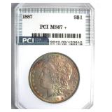1887 Morgan MS67+ LISTS $6000