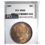 1887 Morgan MS66 LISTS $425
