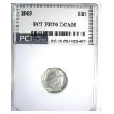 1963 Dime PR70 DCAM LISTS $150 in 69 DCAM