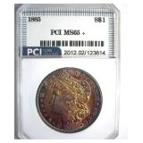 1885 Morgan PCI MS65+ Amazing Color