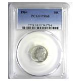 1964 Dime PCGS PR68