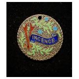 1875 10c Fancy Vincence Red-Blue Green Leaves Nice