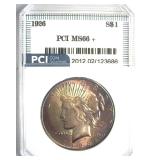 1926 Peace MS66+ LISTS $9000