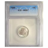 1955 Dime ICG MS67