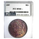 1897 Morgan MS65+ LISTS $550