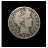 1914-S Barber 50c Very Good+