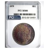1879 Morgan MS66 LISTS $1700