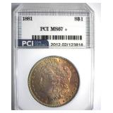 1881 Morgan MS67+ LISTS $60000