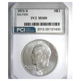 1972-S Silver Ike MS69 LISTS $3400