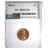 1954-S Cent MS68 RD LISTS $15500