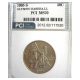 1995-S 50c Olympic Baseball PCI MS70