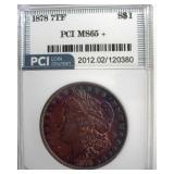 1878 7TF Morgan MS65+ LISTS $2000