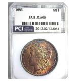 1885 Morgan PCI MS65 Beautiful Color