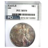 1999 Silver Eagle MS70 LISTS $10000