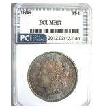 1888 Morgan MS67 LISTS $7250