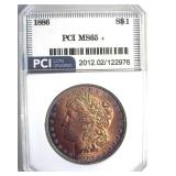 1886 Morgan PCI MS65+ Amazing Color