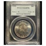 1955 Franklin PCGS MS64 FBL Looks 65